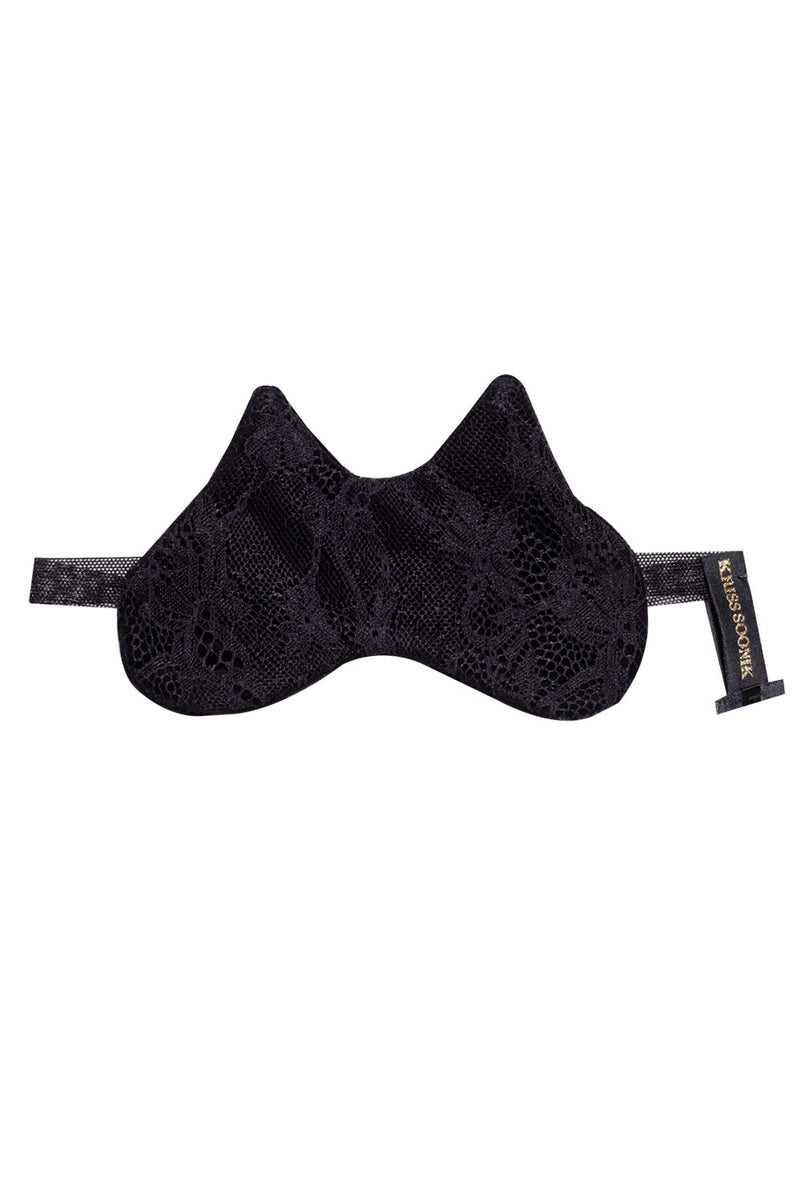 Cat-Sleeping-Mask-Lace-Black