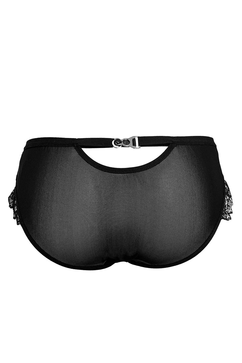 Ellu Mesh Knickers - Black