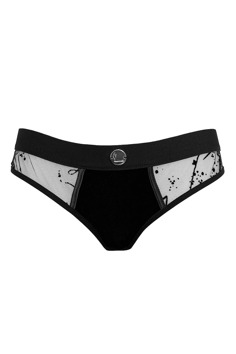 Emily Velvet Knickers - Black