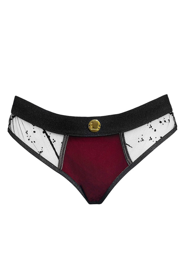 Emily Velvet Knickers - Raspberry