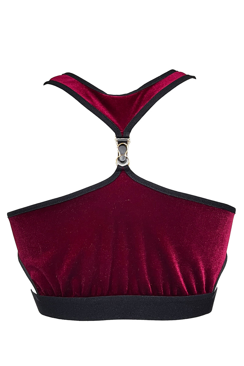 Ilona Velvet Bra - Raspberry