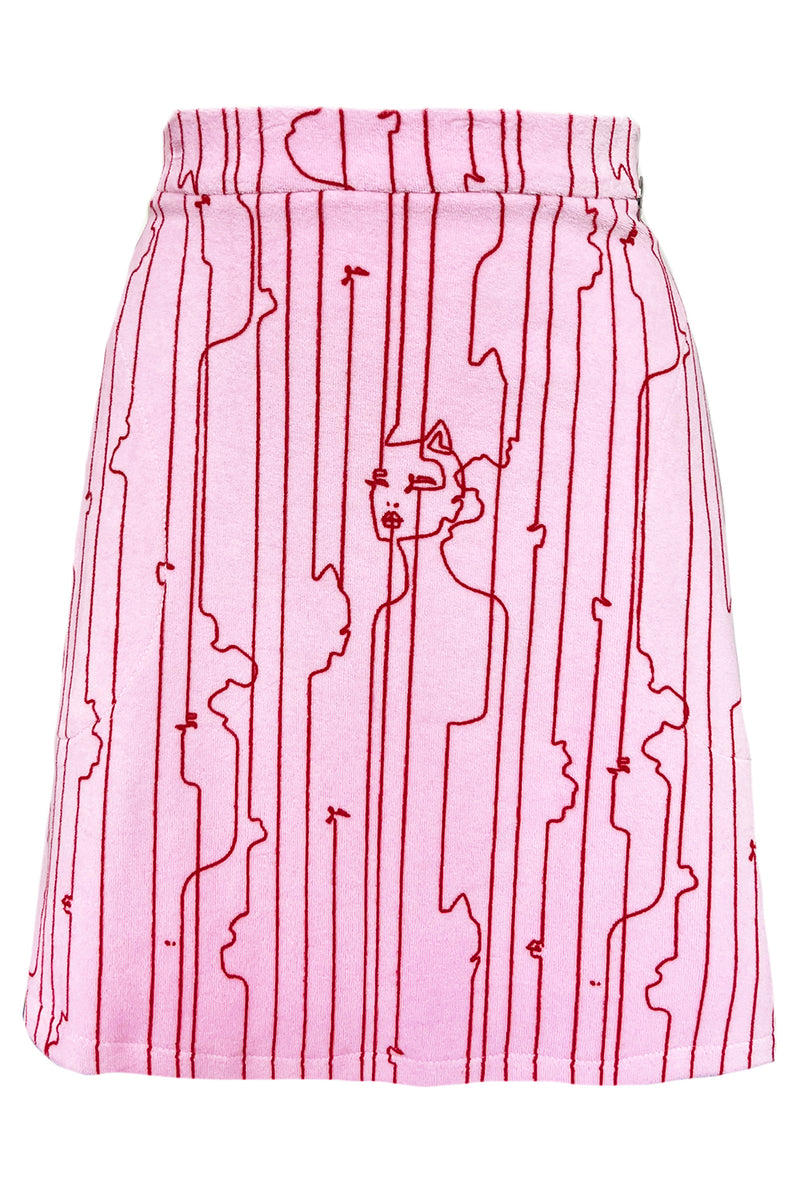 Iris Katwoman Miniskirt - Pink/red