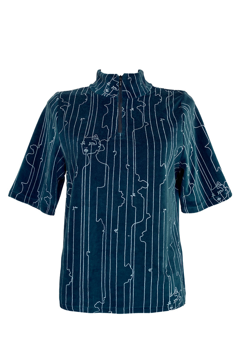 Lisa Katwoman T-Shirt - Navy blue/white