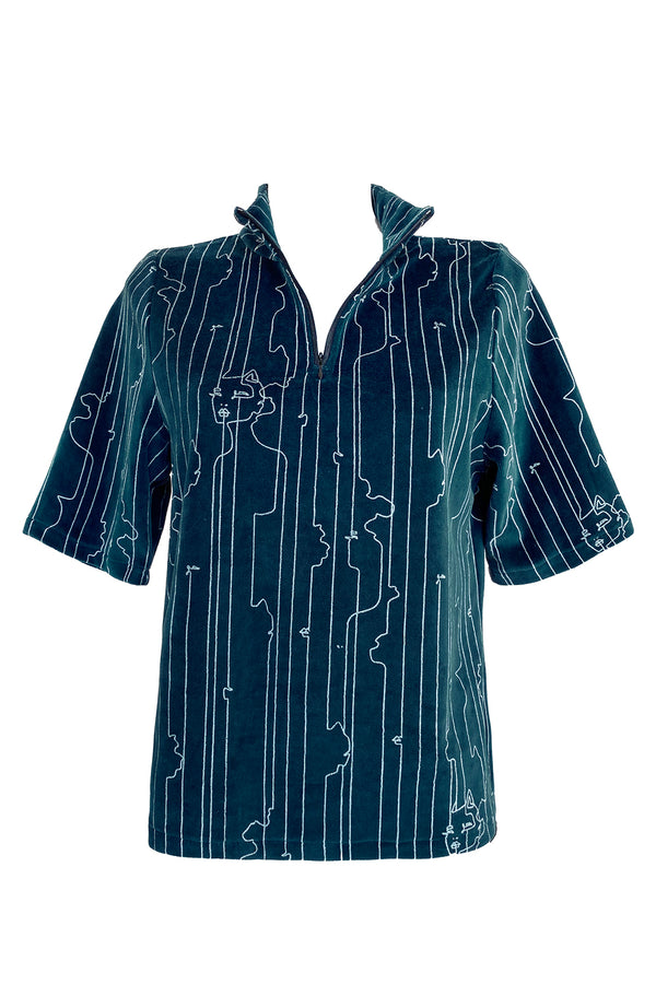 Lisa Katwoman T-Shirt - Navy blue/white
