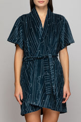 Diana Katwoman Wrap - Navy blue/white