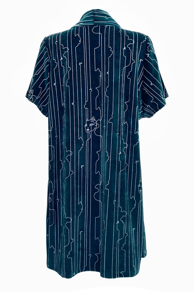 Diana Katwoman Wrap - Navy blue/white