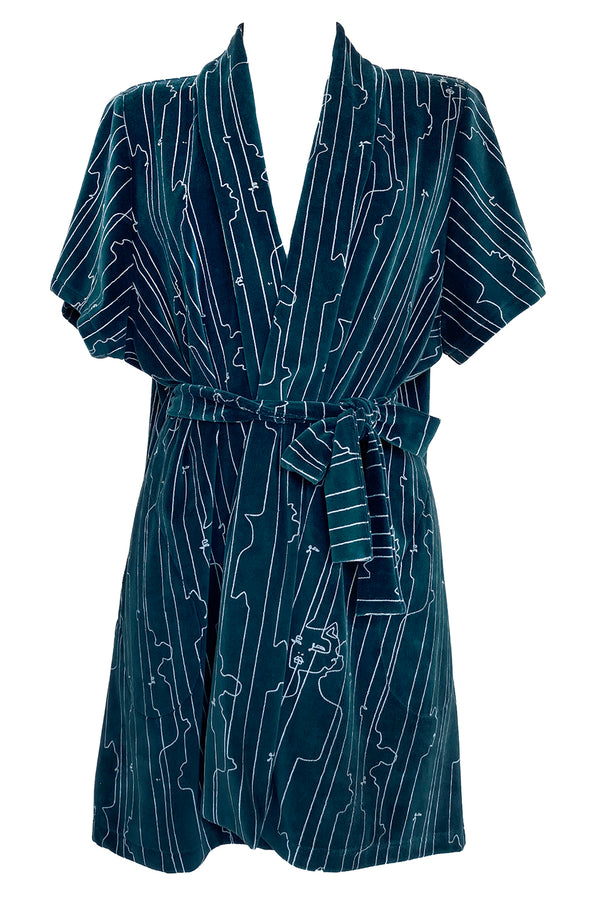 Diana Katwoman Wrap - Navy blue/white