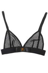 Kriss Soonik Silvia Fishnet Bra Black