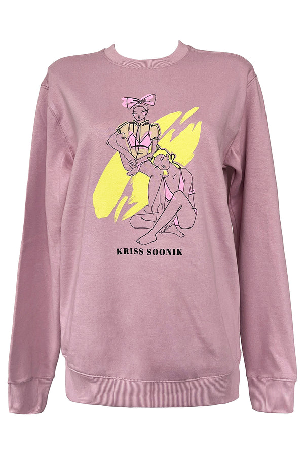 Siesta Cats Sweatshirt - Pink