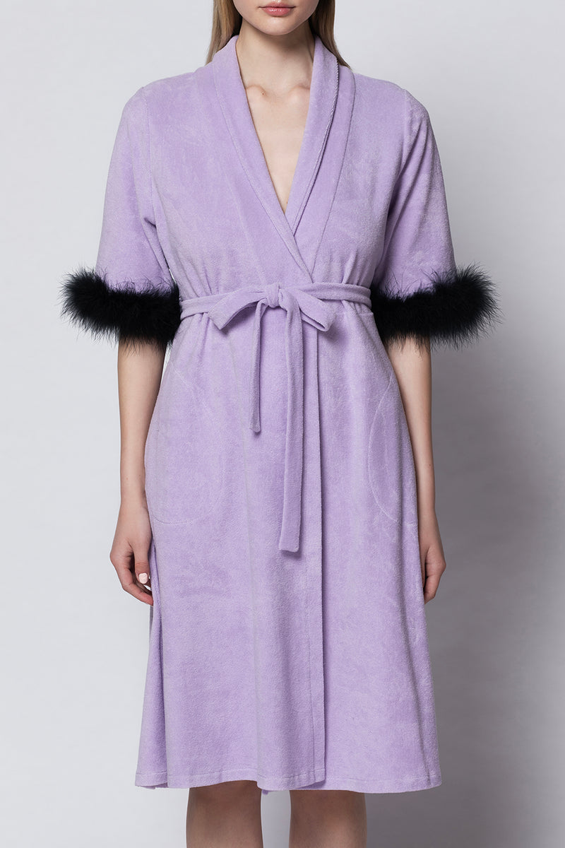 Ulla Wrap Dress - Lilac