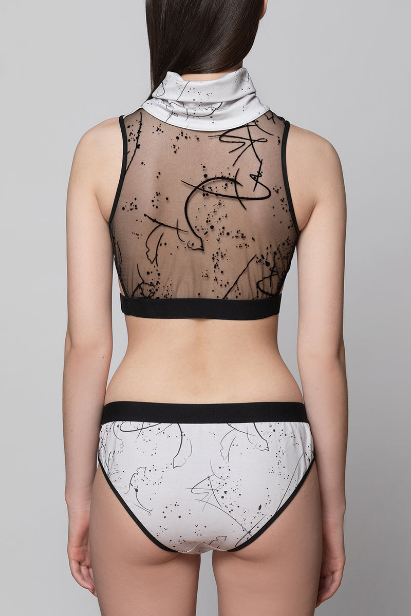 Elve Abstracat Knickers - Grey