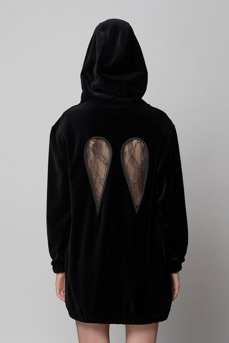 Diana Wings Hoodie - Black