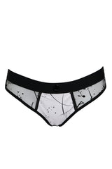 Emily Abstracat Knickers - Grey/Black