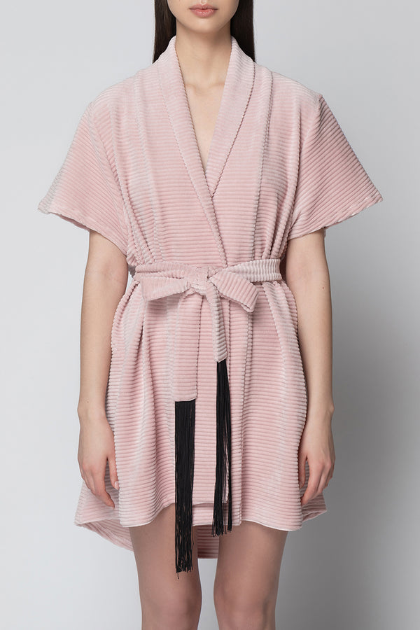 Diana Striped Wrap - Pink